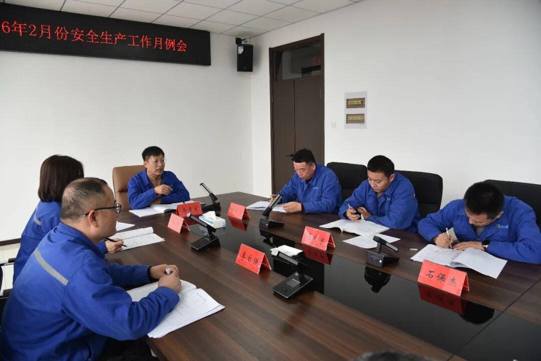 凝心聚力开好局 锚定目标谋新篇——公司组织召开2月份安全生产工作月例会